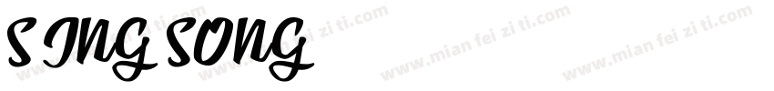 SING SONG字体转换